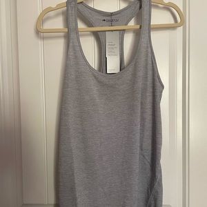 New Ideology Large Grey Athletic Racerback Tank